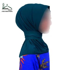 The Snap Fastener Scarf Shawl in Petrol Blue! Islamic Mart