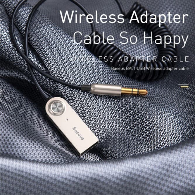 Baseus BA01 USB Bluetooth Adapter Dongle Cable For Car 3.5mm Jack Aux Bluetooth 5.0 Speakers audio transmitter - Image 8