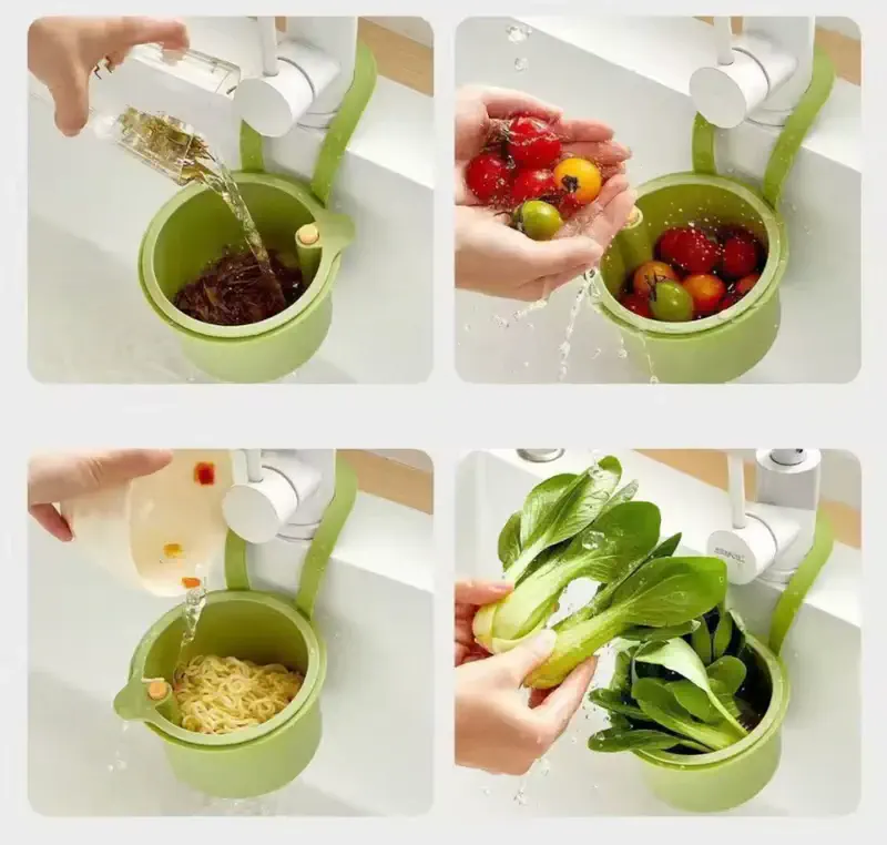 2IN1 Sink Drain Faucet Hanging Basket - Image 3