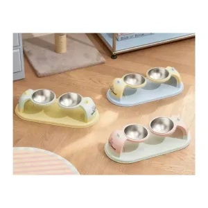 Good Mood 2-in-1 Elevated Stainless Steel Bowl For Food and Water