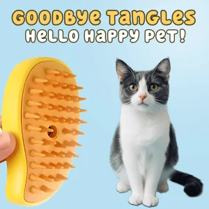 Pet Soft Steamy Brush for Removing Tangled And Loose Hair
