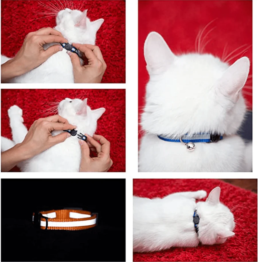 Reflective Cat Collar with Bell Adjustable For Cats - Image 16